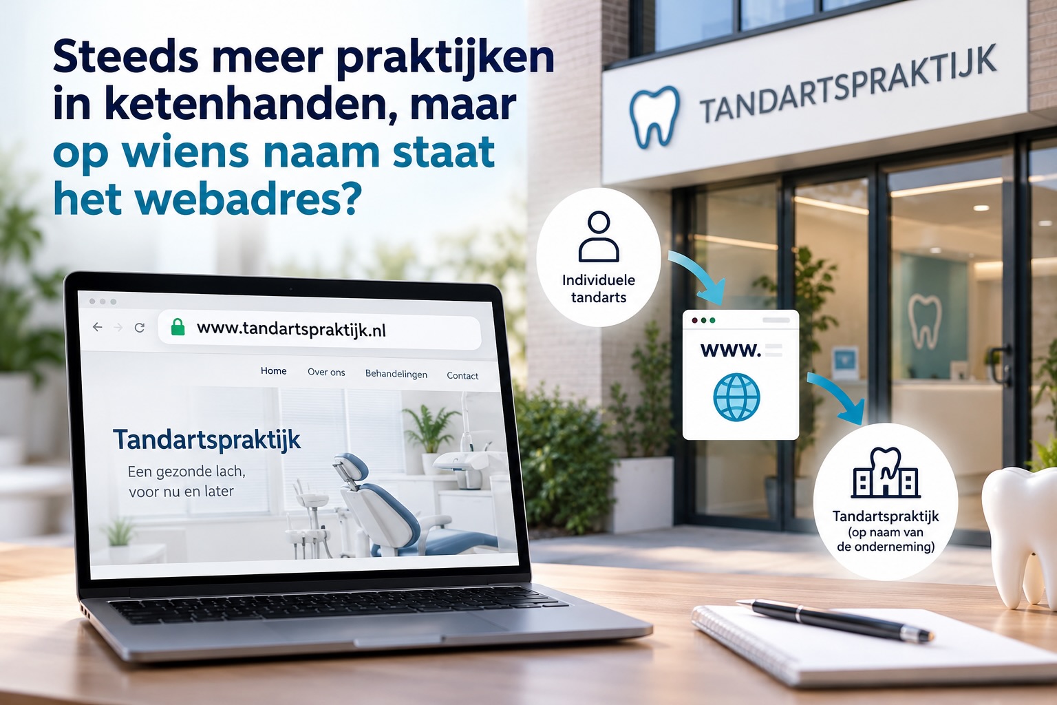 op wiens naam staat het webadres?