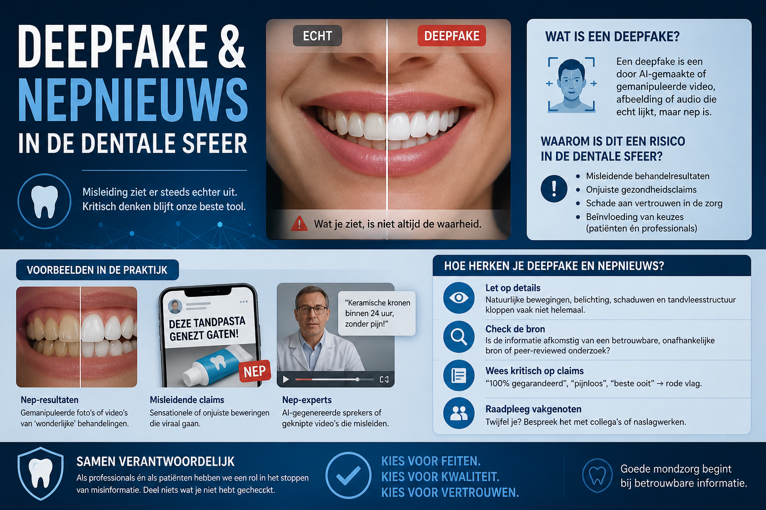 Image for Nepnieuws en deepfake over mondgezondheid in de sociale media: wat kun je nog vertrouwen?