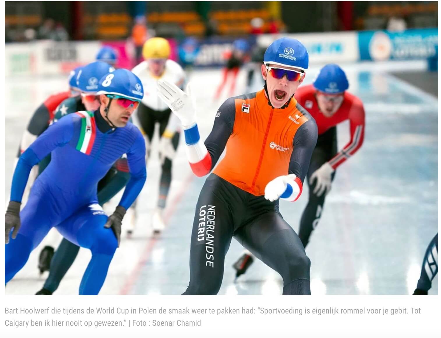 groep schaatsers